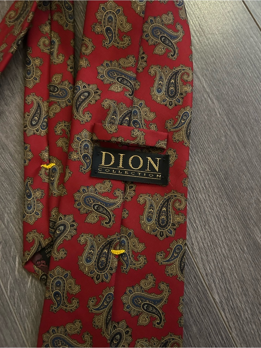 Red Paisley Silk Tie